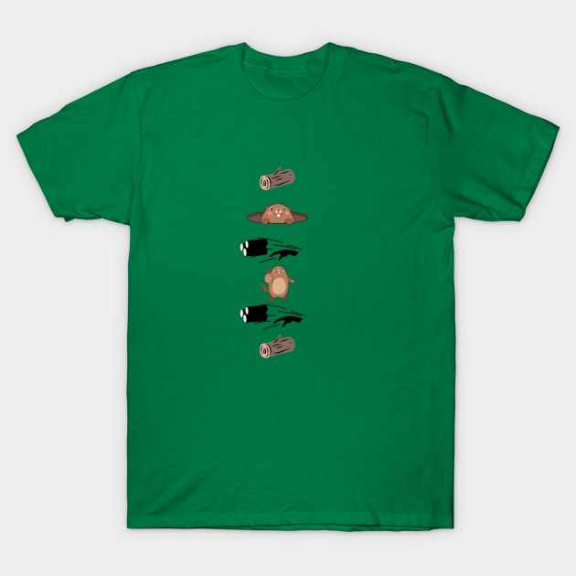 Woodchuck's Dilemma T-Shirt by AlmostMaybeNever